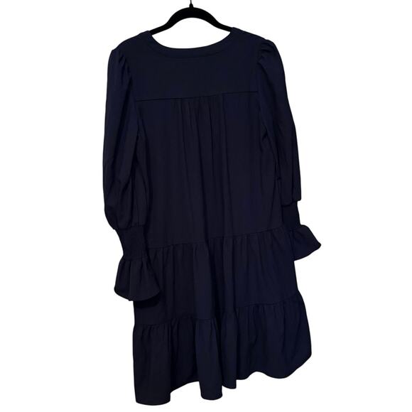 Tuckernuck Pomander Place Navy Poplin Kenzo Mini Dress Size Small - Picture 6 of 12